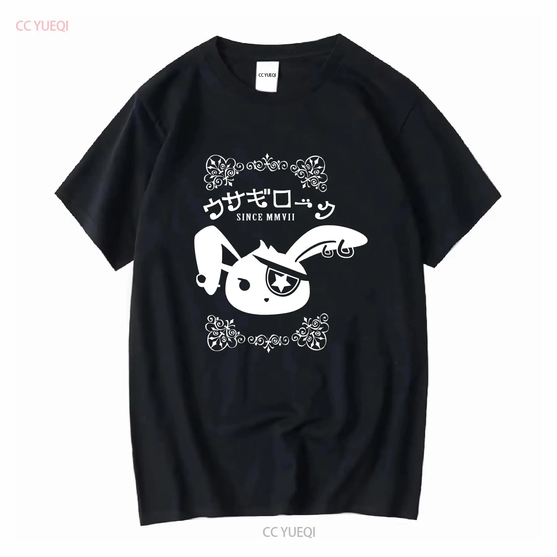 Summer Goth Clothing - تي شيرت بانك باني بألوان الباستيل،