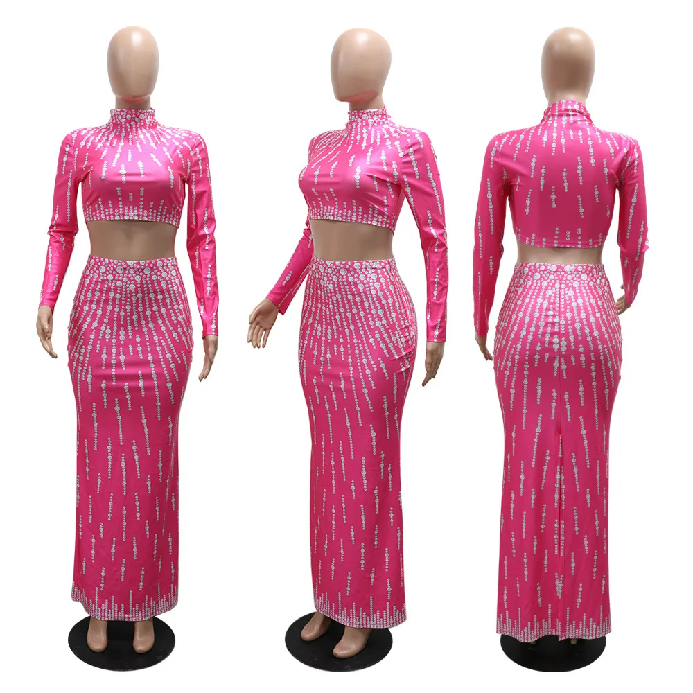 طقم نسائي قطع علوية قصيرة مطبو - مراجعة Summer Clothing Women Sale وسعره