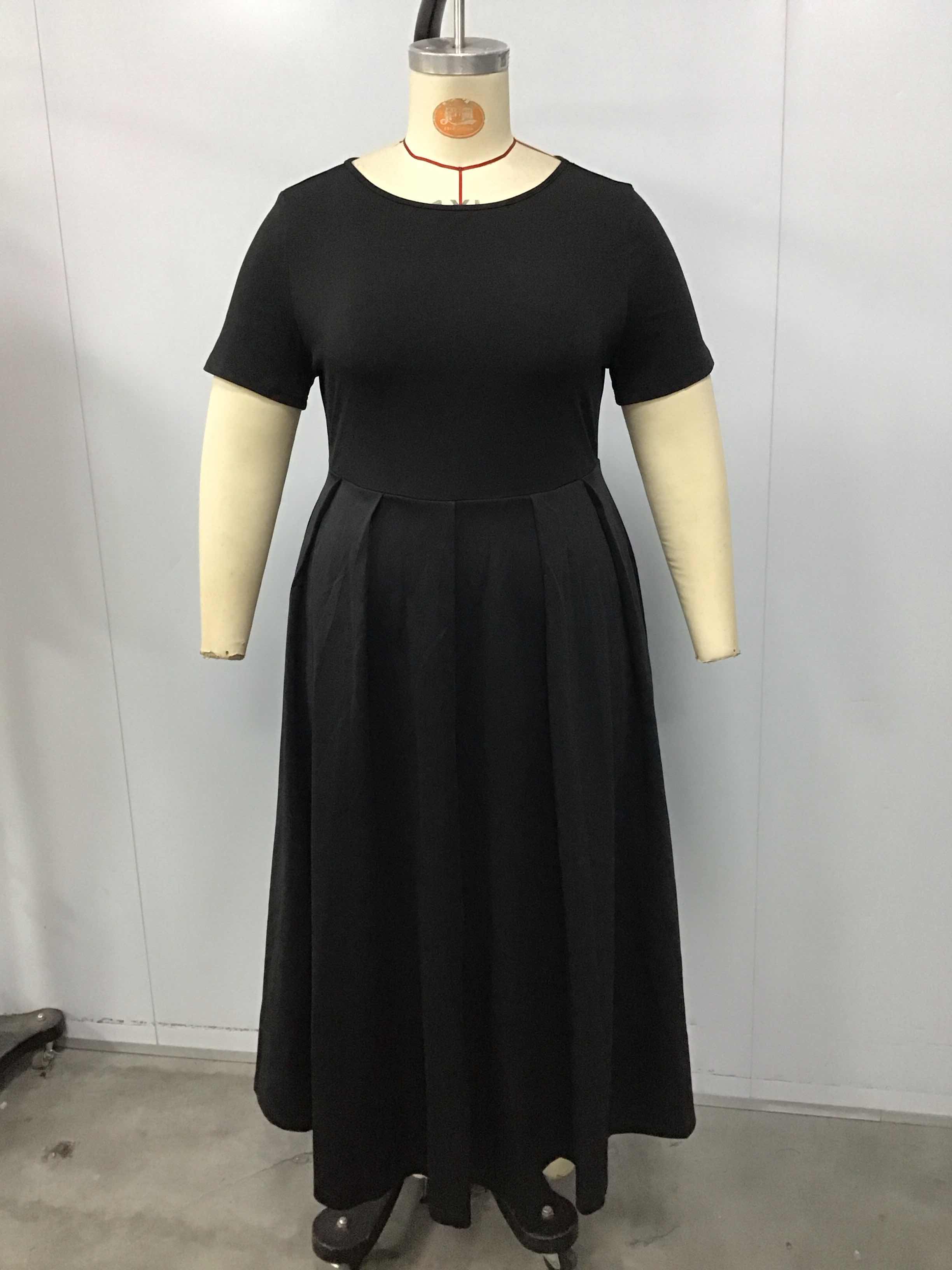 فستان نسائي أسود مقاس كبير بأك - مراجعة Summer Upf Clothing وسعره