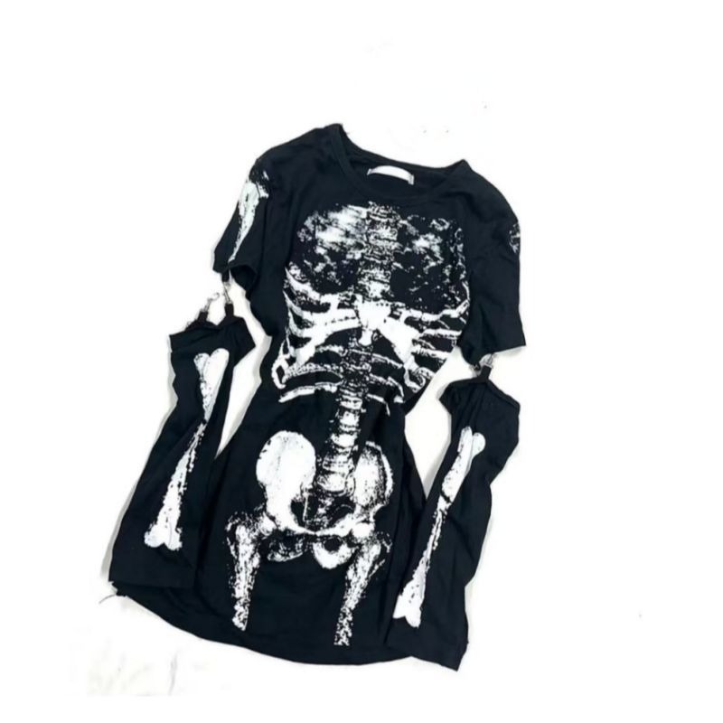 تي شيرت نسائي جديد بتصميم هيكل - مراجعة Summer Goth Clothing وسعره