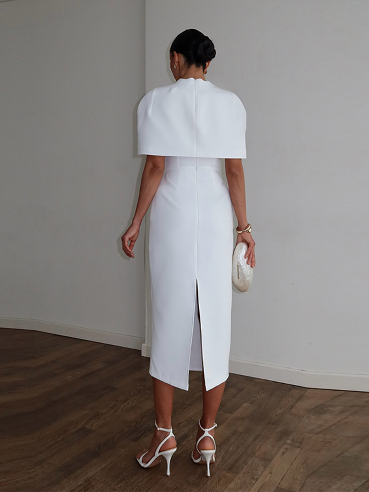 فستان شال أنيق بلون موحد لصيف  - مراجعة Summer Clothing Women Sale وسعره