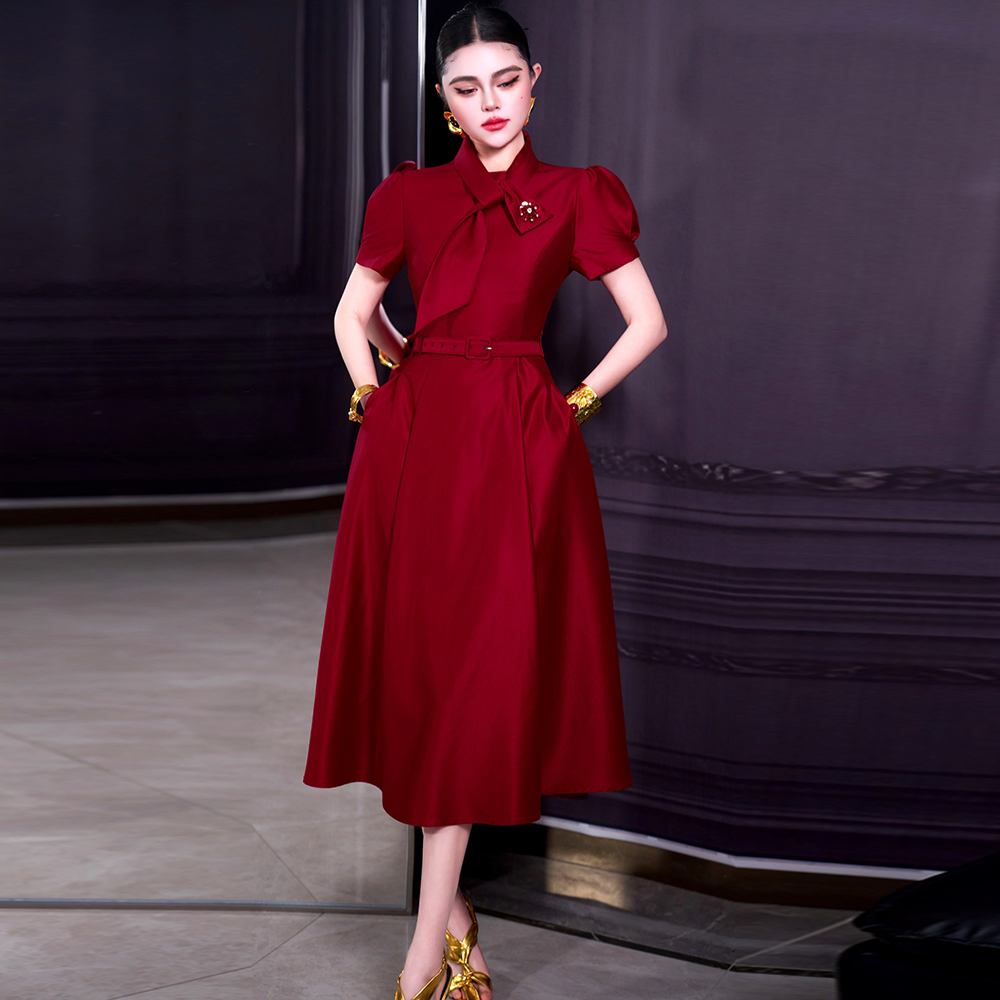 فستان نسائي أحمر من ZJYT، موضة - مراجعة Summer Clothing Trends For Women 2026 وسعره