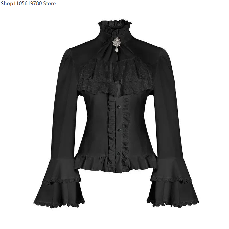 قميص لوليتا من الدانتيل مع ياق - مراجعة Summer Goth Clothing وسعره