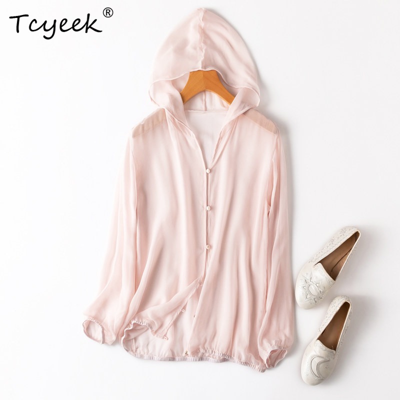 قميص نسائي من الحرير الطبيعي 1 - مراجعة Summer Clothing Tops وسعره