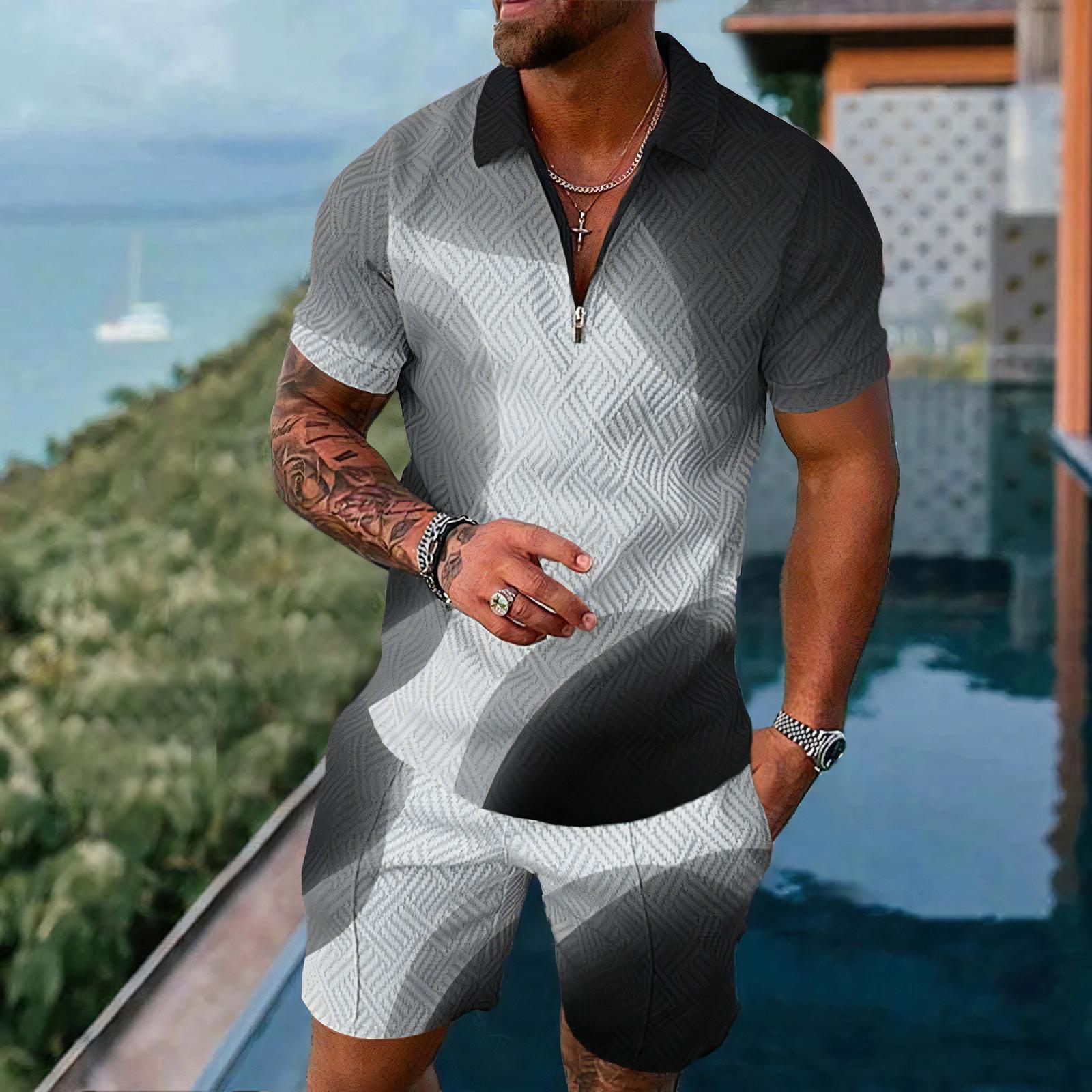 طقم قمصان بولو رجالية بأكمام ق - مراجعة Summer Clothing Styles وسعره