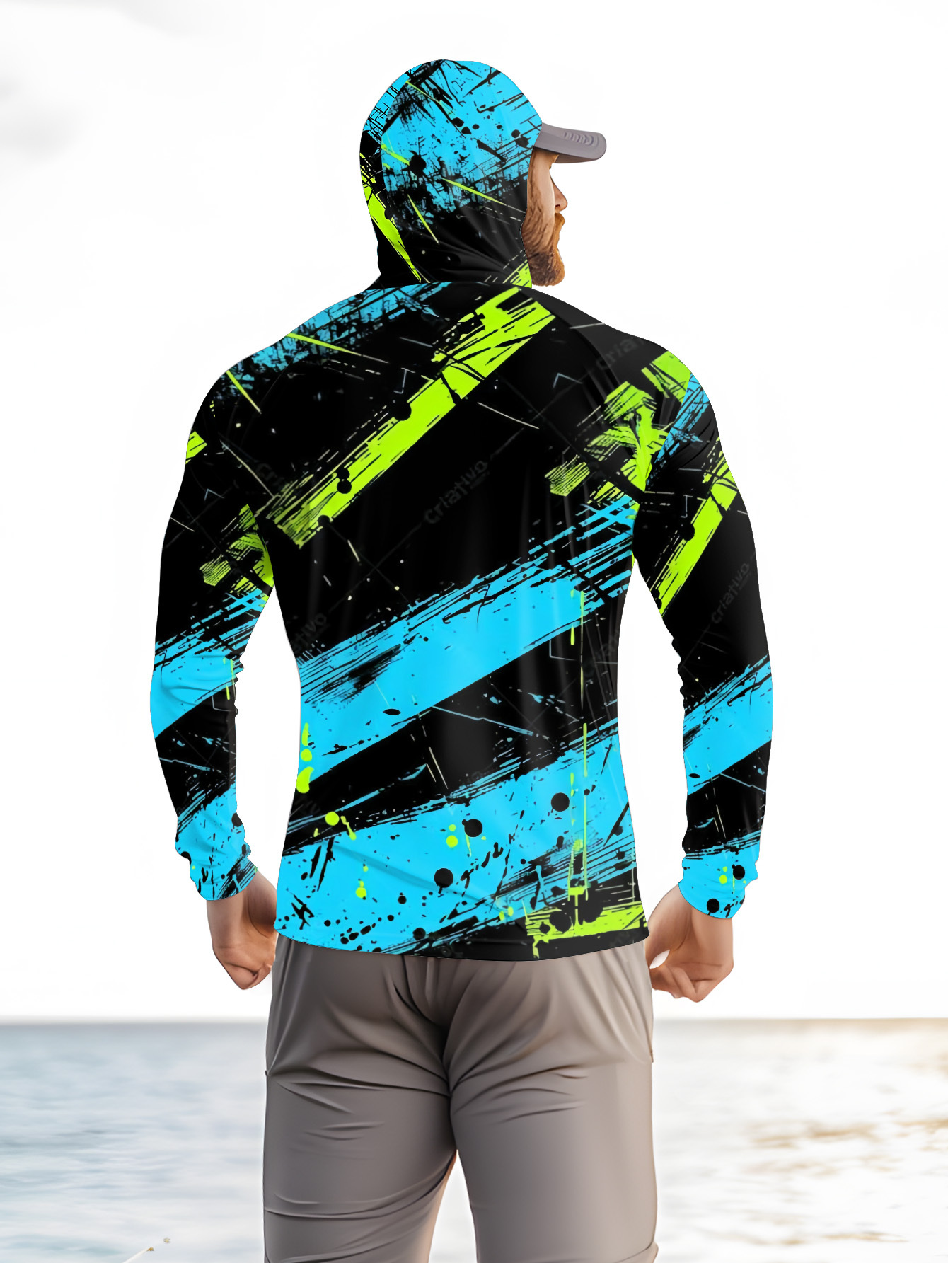 هودي صيد للرجال بأكمام طويلة،  - مراجعة Summer Outdoor Clothing وسعره