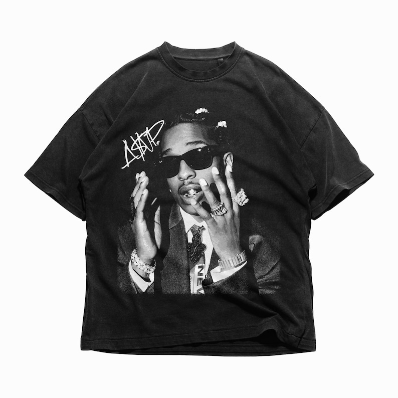 ASAP ROCKY تي شيرت بأكمام قصير - مراجعة Summer Goth Clothing وسعره