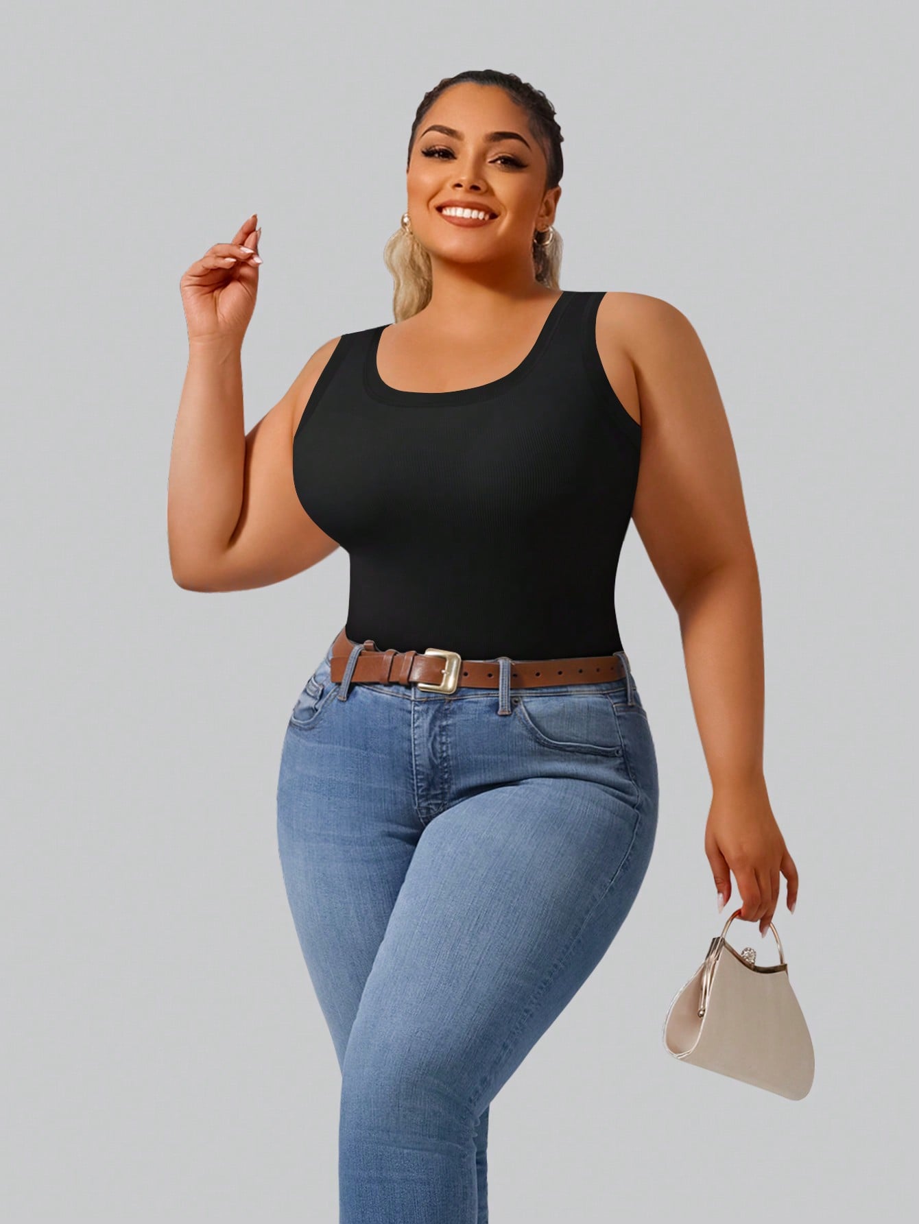 بلوزة نسائية قصيرة مضلعة عالية - مراجعة Summer Upf Clothing وسعره