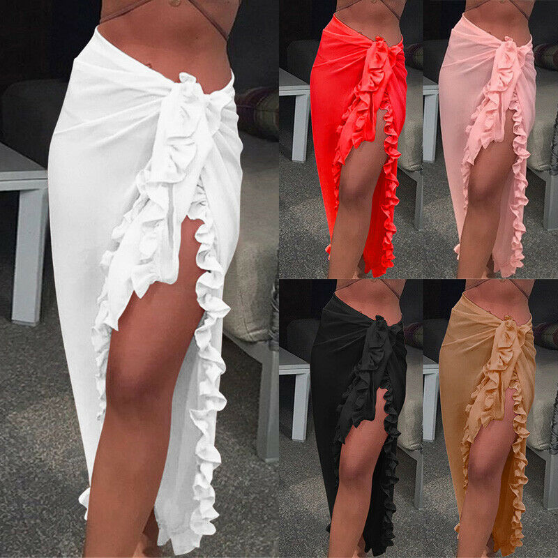 المرأة مثير شير بيكيني التستر  - مراجعة Sarong Pareo Wrap وسعره
