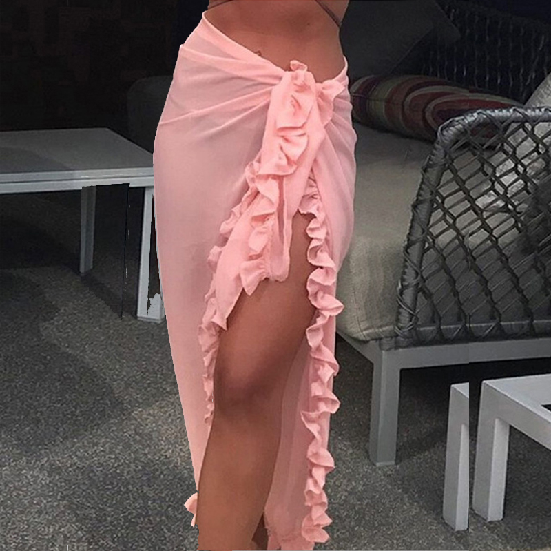 المرأة مثير شير بيكيني التستر  - مراجعة Sarong Pareo Wrap وسعره